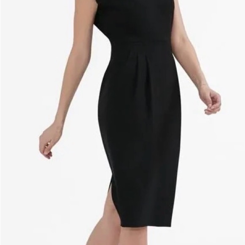 M.M. Lafleur Masha Dress Black Size 6 NWT Work Sheath Capsule Wardrobe